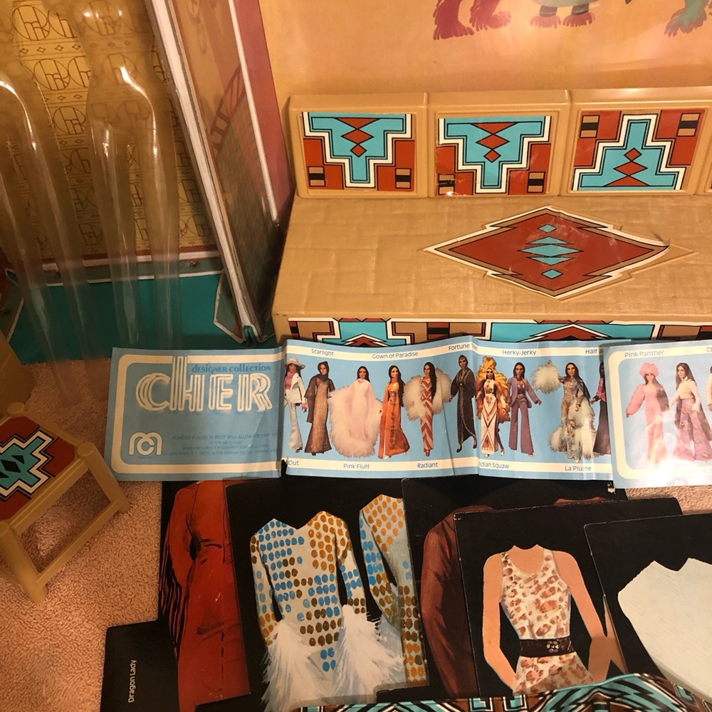 Vintage 1976 Mego Cher’s Dressing Room Playset 100% Complete With Box - Picture 8 of 16